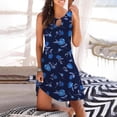 thumbnail image 1 of Fankiway Robe Débardeur d'Été Décontractée pour Femmes Imprimé Floral Robe de Plage Sans Manches Robes Sans Manches pour Femmes Grande Taille, 1 of 5