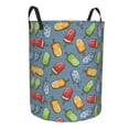 thumbnail image 2 of Balery Fruit Ice Cream Round Laundry Basket with Handles Waterproof Freestanding Laundry Hamper for Clothes Toys in the Dorm and Family-, 2 of 8