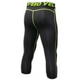 thumbnail image 2 of Men 3/4 Leggings Fitness Compression Sports Tights Base Layer Yoga Pants, 2 of 3