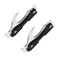 thumbnail image 2 of pitrice 2pieces Samurai Wakizashi Tanto Holder Wall Mount Rack For Martial Arts Collection Hanger Holder Bracket Display Rack black 1 layer, 2 of 6