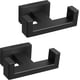 thumbnail image 1 of 2 Pack (Matte Black) Bath Double Towel Hook- SUS304 Stainless Steel Square Robe Towel Holder, Heavy Duty Rustproof Double Coat Hook for Bathroom Livin, 1 of 5