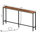 thumbnail image 2 of Skinny Console Table with Power Outlets, 55.1" Narrow Sofa Table, Behind Couch Table with Charging Station, Sofa Hallway Table for Plants, Living Room CTHR145E01, 2 of 4