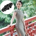 thumbnail image 4 of Minkissy 2 Pairs of Chinese Suit Buttons Black Buttons Fasteners for Performance Clothing, 4 of 4