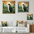 thumbnail image 4 of Designart "Penguins In The Sunset Forest" Penguin Floater Framed Canvas Wall Art, 4 of 5