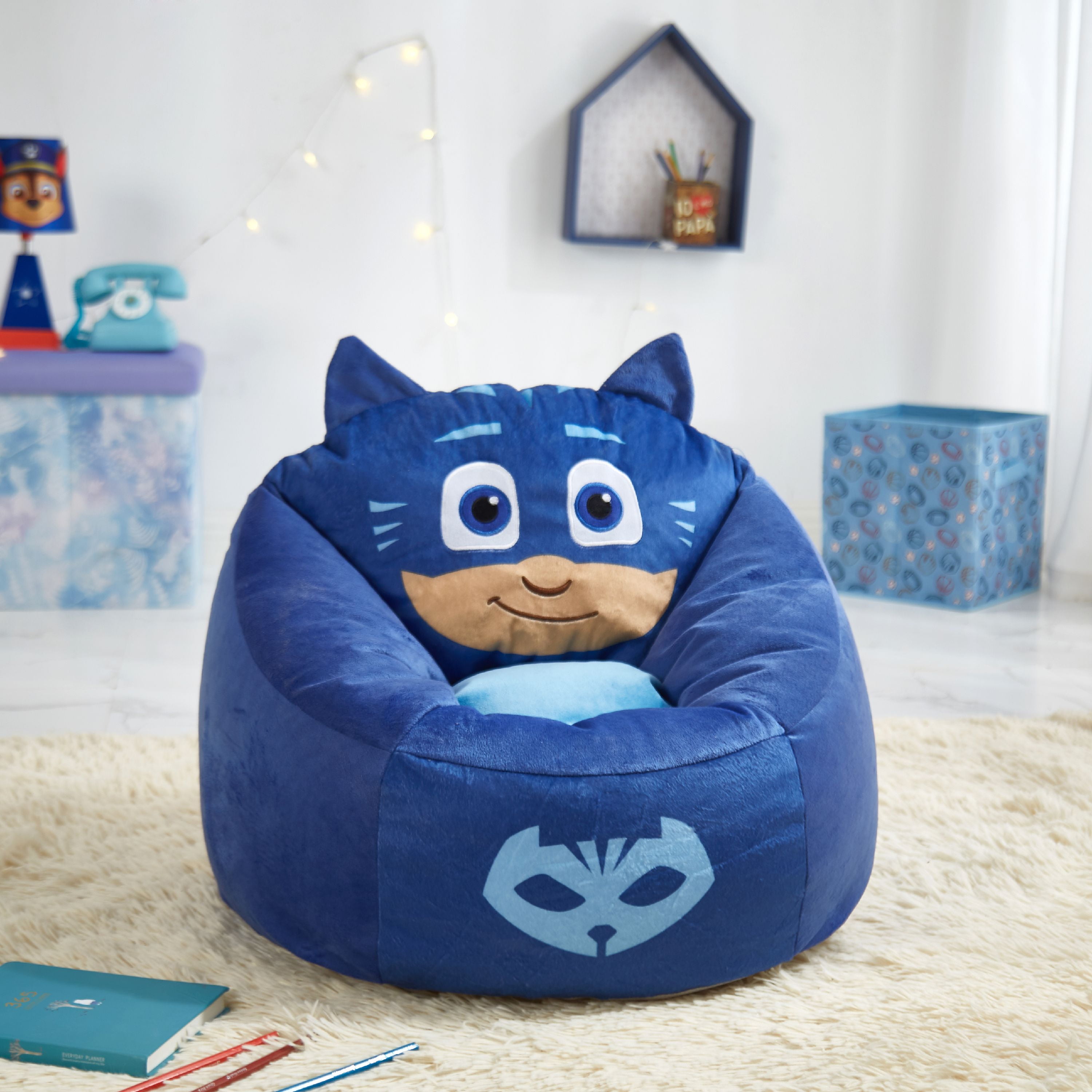 PJ Masks Kids Figural Bean Bag Chair