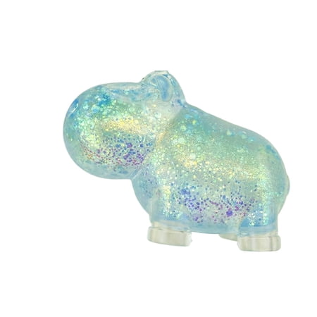 Stress Ball Squeeze Glitter Squeeze Animal Squishies 3 In Silicone Sensory Squeeze Relaxation Relief Items Squeeze Light Blue 1 Pc