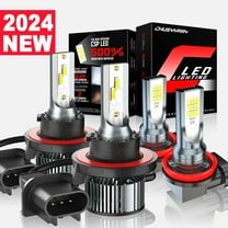 For Nissan Sentra 2004-2010 6500K 9008 LED Headlight Bulbs H8 Fog Light Combo 4PC Bulbs Kit