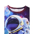 thumbnail image 6 of HWJAD Boys Cool Summer Outfits Set for Toddler Kids Short Sleeve Tee and Shorts 2 Pieces Little Boys Astronaut Clothes, 6 of 11