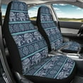 thumbnail image 4 of Xoenoiee Indian Tribal Elephant Geometric Print Universal Seat Cover for Car Truck Van 2 Pcs High Back Seat Accessories Protect Cover Seat Cover Car Protector, 4 of 6
