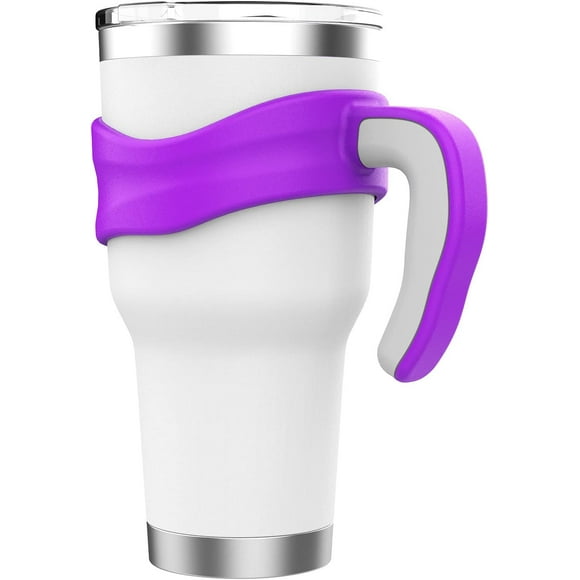 shiyou-Tumbler Handle Fits for 30 OZ YETI Rambler,Rtic Mug-Previously Design,Sic,OZARK TRAIL & More Tumbler Travel Mug | BPA FREE(Handle Only) (Purple)