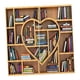 thumbnail image 4 of Cortinas 3D para habitación infantil, puerta de madera, imagen artística Estantería corazón, 4 of 8