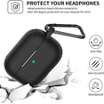 thumbnail image 5 of AirPods Pro Case (Front LED Visible) 360°Protective Silicone AirPods Pro Accessories Kit with Apple AirPods Pro Charging Case - Black, 5 of 6