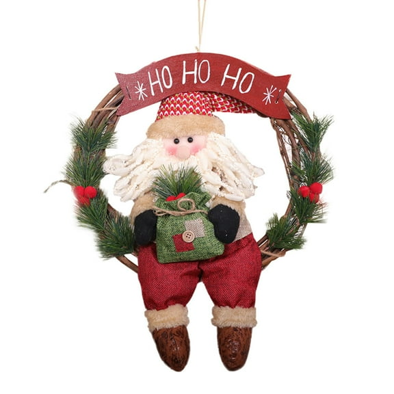 Vikakiooze 30cm Large Christmas Pendant Doll New Year Gift Christmas Window Decorations 2023