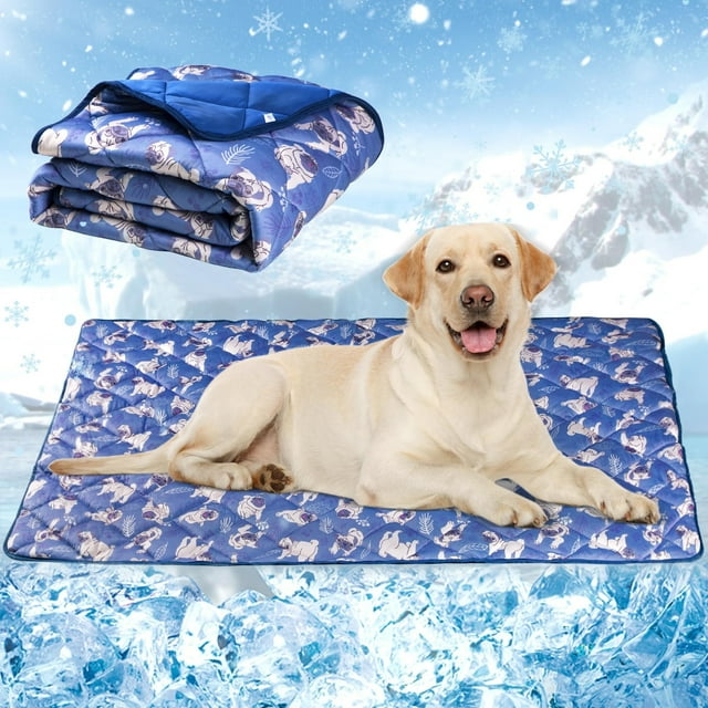 Alfombrilla de enfriamiento para perros y gatos, lavable para mascotas, almohadillas para orejas de enfriamiento de verano, para perrera de verano, manta de hielo fresca para interiores y exteriores,