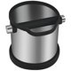 thumbnail image 1 of Caja de golpeo para espresso, duradera y con absorción de impactos, estilo barista, con barra de golpeo desmontable, color negro plateado, negro plateado, 1 of 5