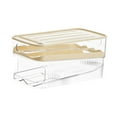 thumbnail image 2 of Dispensador de huevos Soporte para huevos para refrigerador Caja de almacenamiento Contenedor de almacenamiento de huevos para Doble capa, 2 of 9