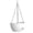 D, variant on Anvora 2 Pack Large Self Watering Hanging Planters for Indoor Outdoor Plants,7.8" Hanging Plant Pots with Removable 50 Oz Reservoir, Plastic Hanging Basket for Window Porch Garden, White with Brown