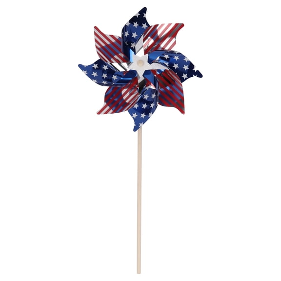Jumbo Stars and Stripes Pinwheel, Red/White/Blue, 30", Patriotic by Way To Celebrate