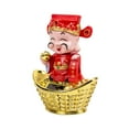 thumbnail image 2 of Escultura del Dios de , escultura china de Feng Shui, decoración del hogar, adorno de año Nuevo Chino para estante, encimera de escritorio, 2 of 10