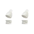 thumbnail image 2 of Minnieouse Gorros de invierno para mujer, gorros decorativos a la moda, gorro grueso, bufanda, cuello de piezas de punto de ganchillo encantador Blanco 2piezas Minnieouse CBP581037, 2 of 5
