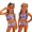Red, variant on CCRFTGI Girls Swimsuit Size 10-12 2 Piece Set Swim Vacation Girls Bathing Suit Beach Holiday Hawaiian Tropic Bikini Set Summer Cute Girls Clothes Swimsuits Swimwear Green 2-3 Years
