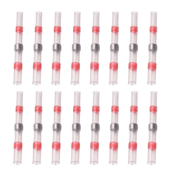 IFANLANDOR 100Pcs Heat Shrink Wire Connectors Solder Sleeves Welding Connectors for Boat Car