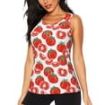 thumbnail image 2 of Picia Hand Drawn Tomatoes Pattern Women's Workout Tank Top,Breathable Activewear,Slim Fit Athletic Top,Versatile Workout Moisture-wicking top-XX-Large, 2 of 9