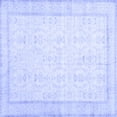 thumbnail image 1 of Ahgly Company Machine Washable Indoor Square Abstract Blue Contemporary Area Rugs, 3' Square, 1 of 4
