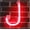 J, variant on Neon Letter, Neon Lights LED Alphabet Letter Lights Neon Sign Light Up Letters Battery and USB Operated Red Neon Light Neon Wall Light