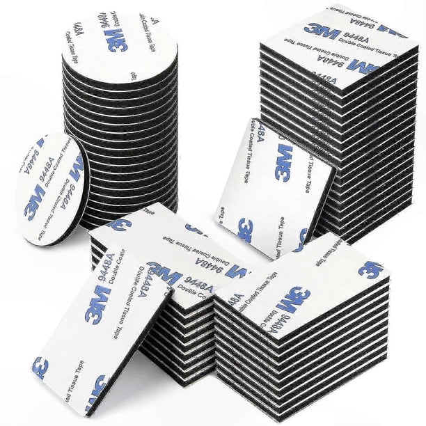 3M Heavy Duty Double Sided Adhesive Pads, 60pcs Mounting Tape for Home & Car