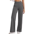 thumbnail image 2 of NELEUS Womens 31" Wide Leg Pants Athletic Yoga Leggings Casual Sweatpants Stretch Dress with Pockets,Gray,US Size 2XL, 2 of 11