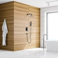 thumbnail image 5 of Raeren Complete Shower System in Matte Black with Rough-In Valve with 8 In. Square Rain Shower Head, 5 of 7
