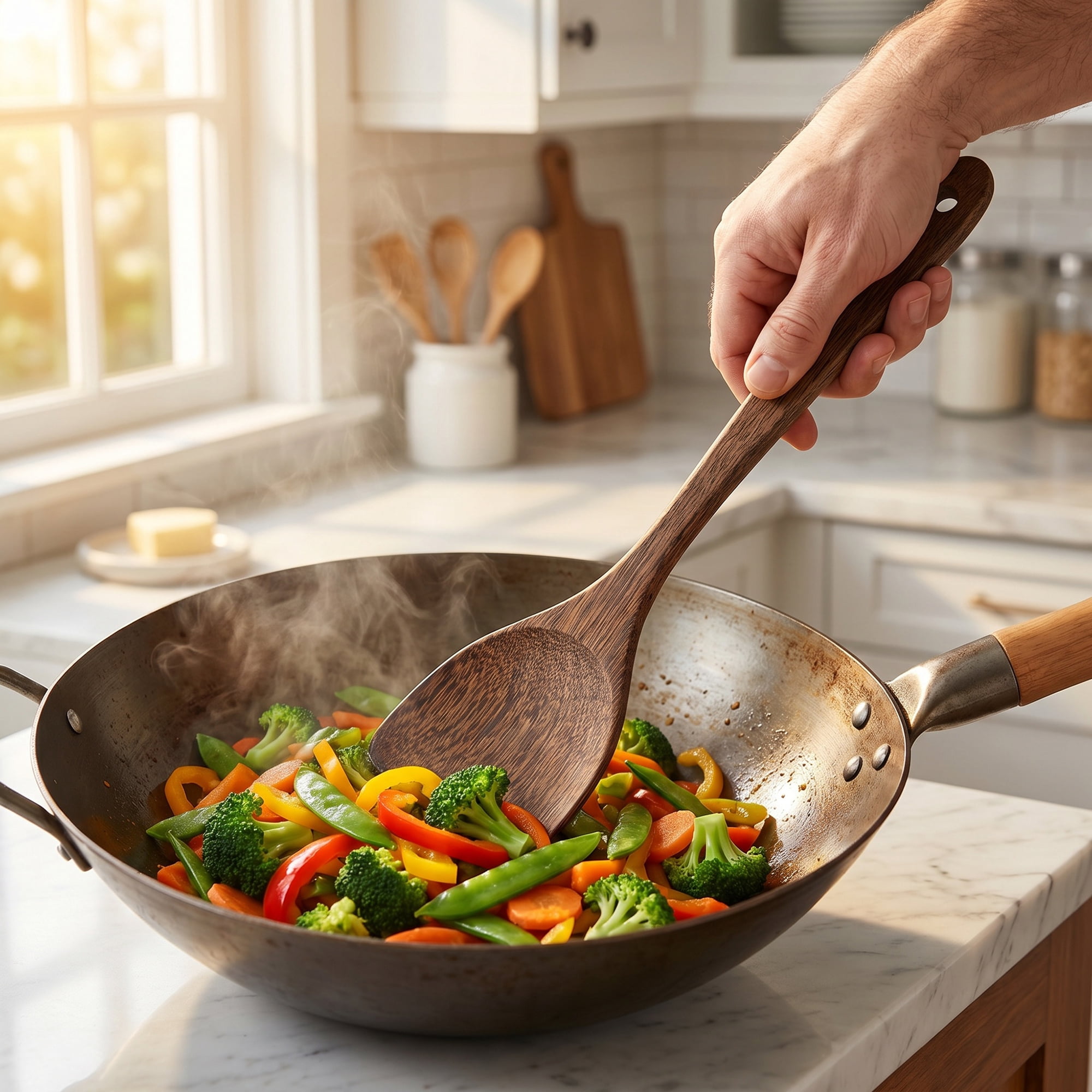 Unique Bargains Kitchen Utensil Heat-Resistant Cooking Tool for Flipping Brown 13.4x3.5 in
