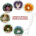 thumbnail image 4 of POINTERTECK Crochets de Couronne pour Porte d'Entrée Crochet de Couronne Transparent sur la Porte 2 Pack Crochet de Porte Non Rayant pour Hall de Noël, 4 of 7