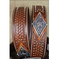 thumbnail image 5 of Ariat Western Belt Mens Diamond Concho Studs Tan A1013608, 5 of 5