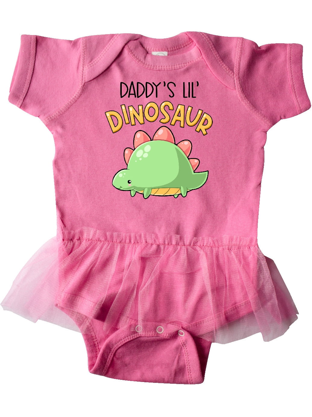 inktastic Daddys Lil Dinosaur with Cute Stegosaurus Infant Tutu Bodysuit 