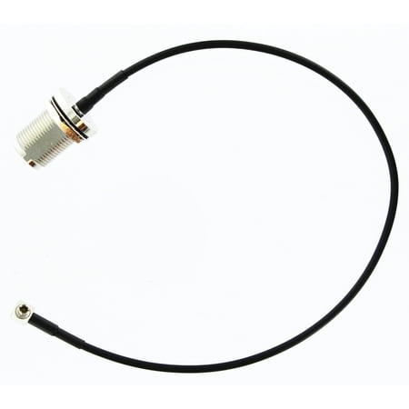 Rg59/u Dual Shield (TS-9 Right Angle to N Female Bulkhead 3G 4G GMS Satellite Adapter Pigtail | TS9 LMR100 Dual Shielded Coaxial)
