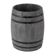 thumbnail image 1 of Organizador de utensilios de madera tipo barril rústico vintage para utensilios de cocina. Gris, 1 of 9