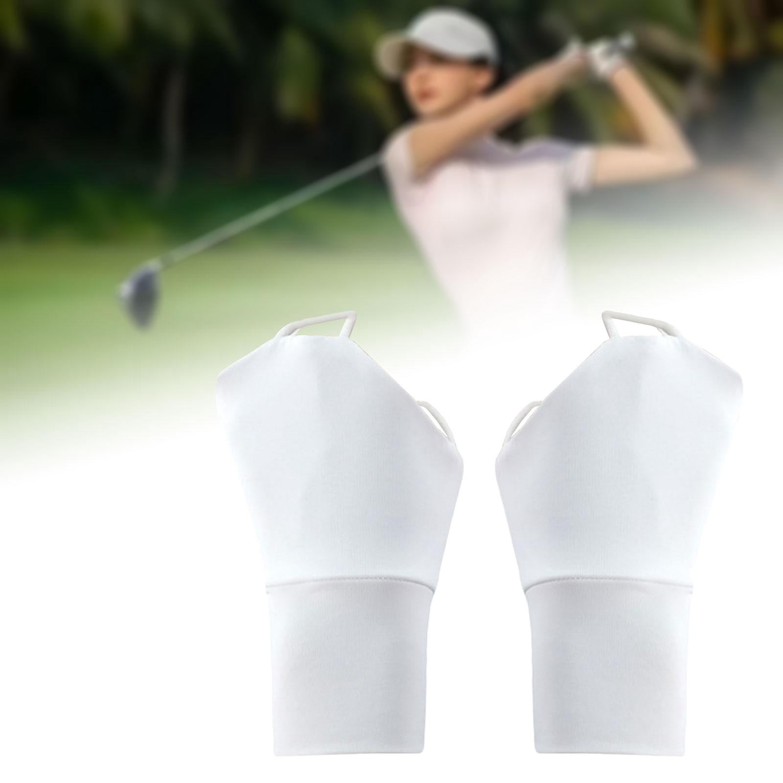1 Pair Driving Gloves Hand Protection Palmless Gloves Stretchable Cooling Material for Summer Golf Running Travel
