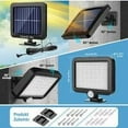 thumbnail image 5 of Luz solar para exteriores con sensor de movimiento de 56 LED, luz solar para jardín impermeable IP65 de 120 ° con cable de 5 m [Clase de eficiencia energética A++], 5 of 5