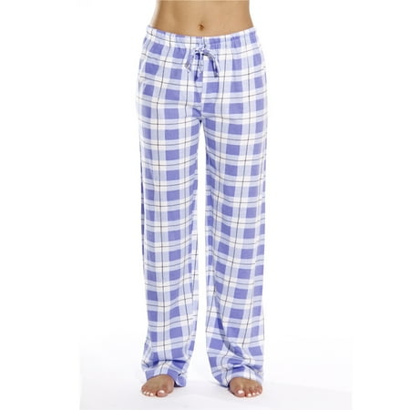 

Beiwei Women Soft Plaid Pajama Bottom Elastic Waist Comfy Sleepwear Drawstring Lounge Sleep Trousers Purple Plaid M