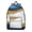 Blue and Gold, variant on Blue and Gold Marble Pattern Backpack for School, Cute School Bag with Adjustable Shoulder Straps and Padded Back, 15.7"x11.8"x5.5"