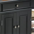 thumbnail image 4 of Homestyles Americana Wood Kitchen Island in Black, 4 of 18