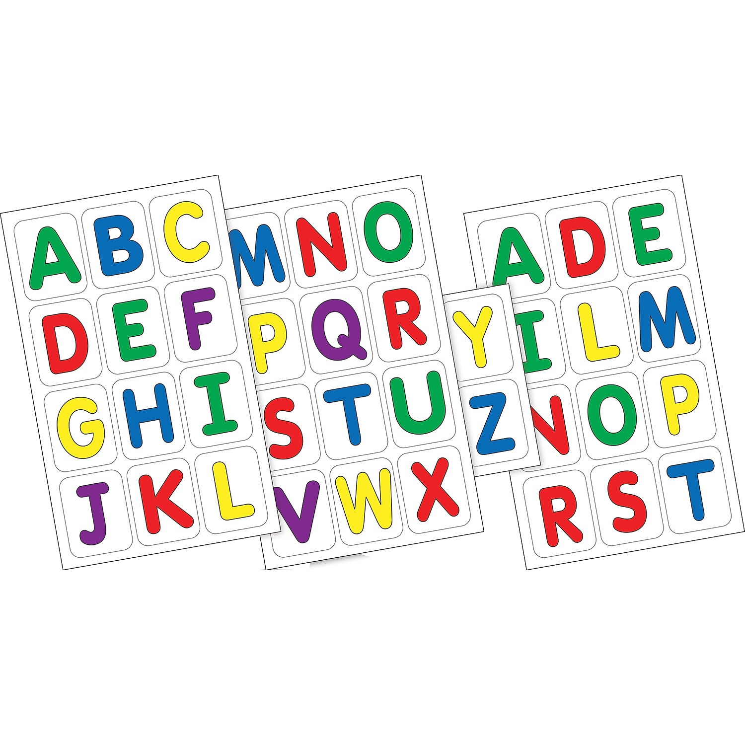 Barker Creek Learning Magnets ̶ Uppercase Letters ̶ 38 Pieces