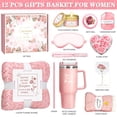 thumbnail image 2 of Canasta de Regalo Oufrenn Rosa Relax Spa con Manta y Vaso Térmico, 2 of 8