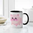 thumbnail image 4 of CafePress - Cute Pig Mug - 11 oz Ceramic Mug - Novelty Coffee Tea Cup, 4 of 4