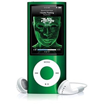 syg Hej Print Apple iPod Nano 5th Gen 16GB Green, MP3/Video Player, Excellent Condition -  Walmart.com