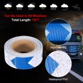 thumbnail image 3 of Uxcell Reflective Tape, Self-Adhesive Trailer Reflector Tape Waterproof Warning Sticker Blue-white 1 Inch x 16 Feet, 3 of 6
