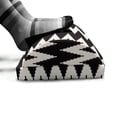 thumbnail image 5 of Abstract Foot Rest, Continuous and Classic Geometric Design of Vertical Zigzags Composition, Non-Slip Backing Adjustable Ergonomic Memory Foam Leg Support for Office, Dark Grey Eggshell, by Ambesonne, 5 of 5