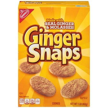 (2 Pack) Nabisco Ginger Snaps Cookies, 16 Oz